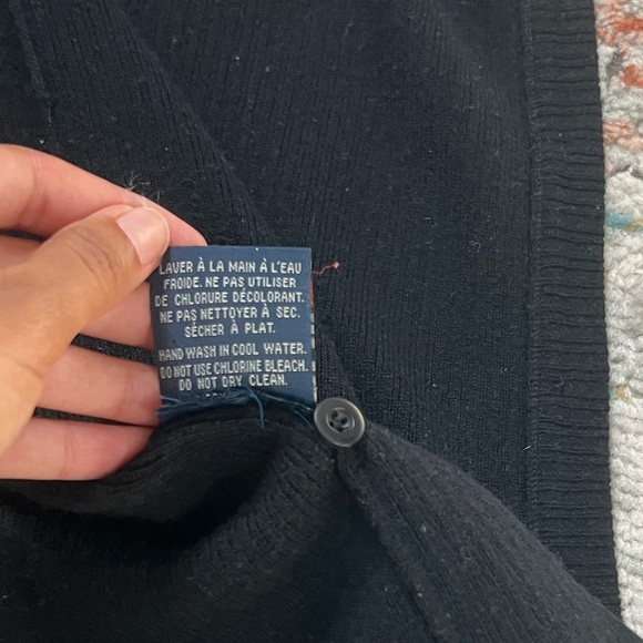 Via Passport Vintage Black Sleeveless Knit Cardigan - Picture 9 of 9